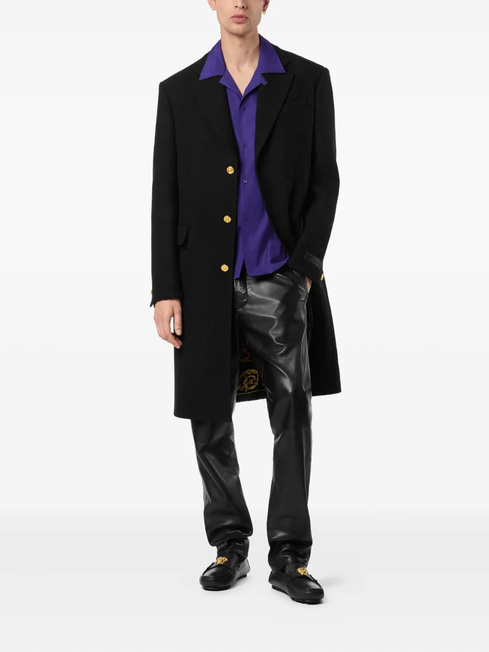 Versace abrigo de lana con botones | Abrigos con botonadura simple | Image 2