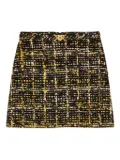 Versace tweed A-line mini skirt - Black
