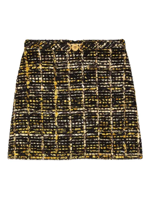 Versace tweed A-line mini skirt