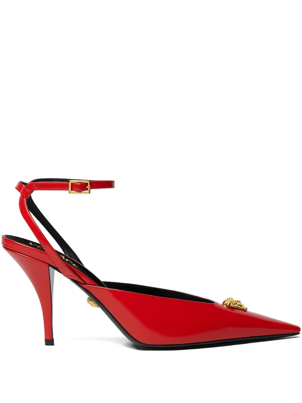 Versace 85mm La Medusa-head pumps Red