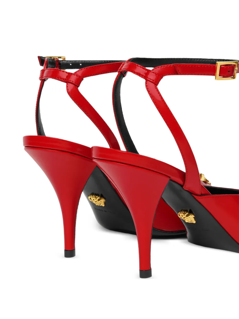 Versace 85mm La Medusa-head pumps Red