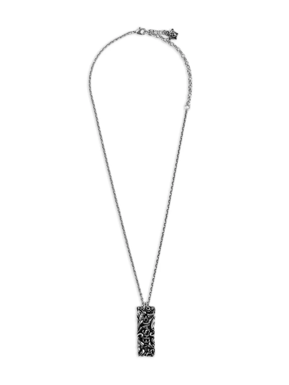 Versace Medusa-plaque Chain Necklace In Silver