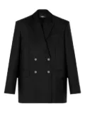 Versace pinstripe double-breasted blazer - Black