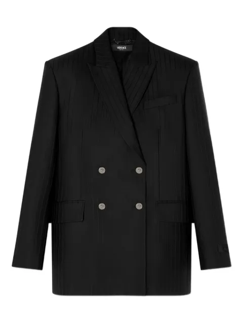 Versace pinstripe double-breasted blazer