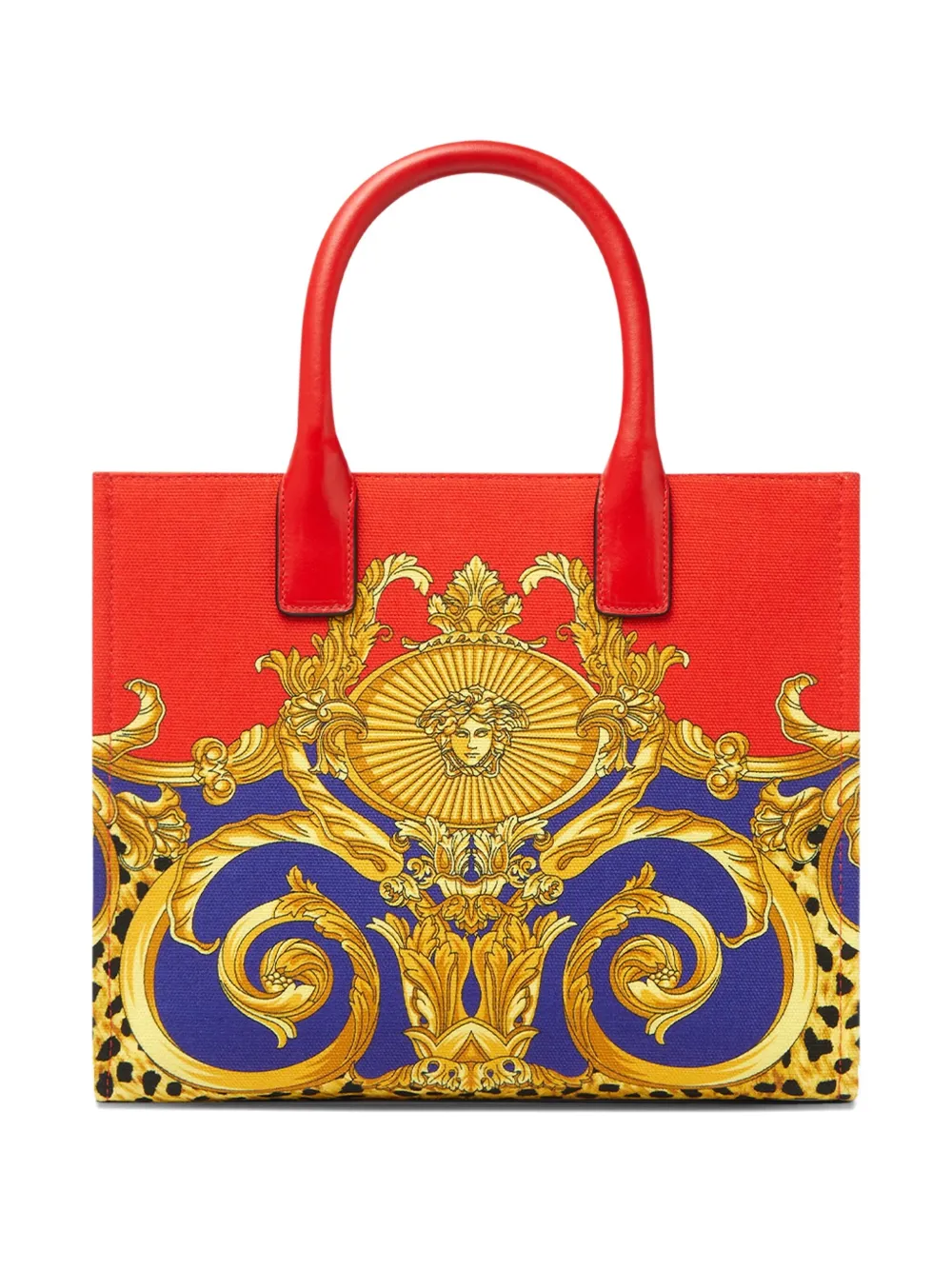 Versace Shopper met barokprint Rood