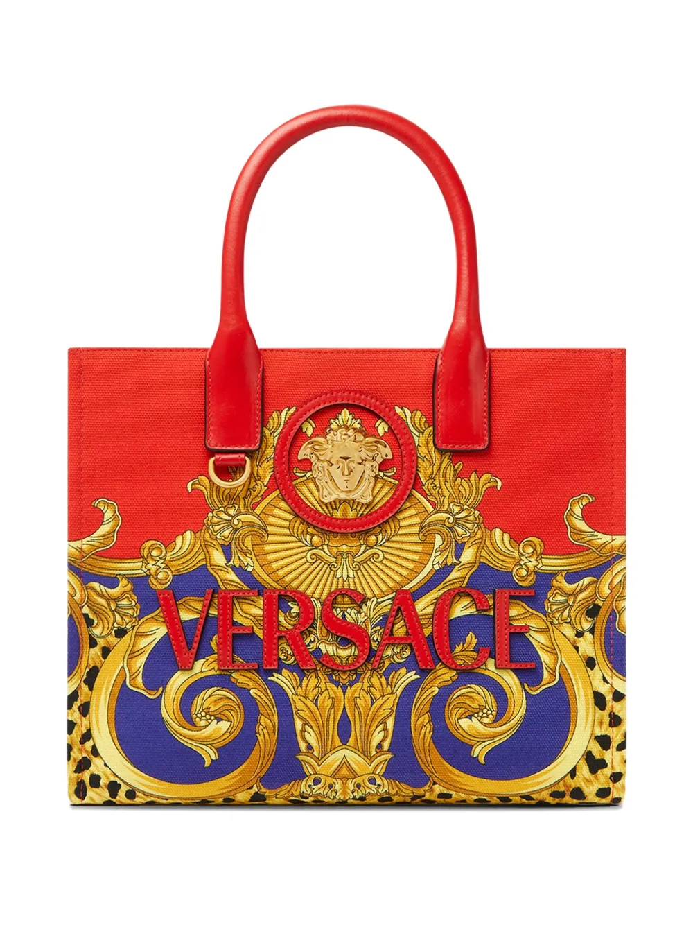 Versace baroque-print tote bag | Red | Image 1