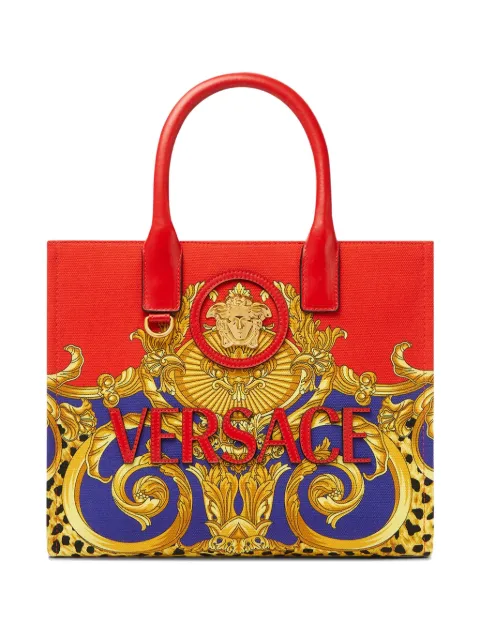 Versace baroque-print tote bag