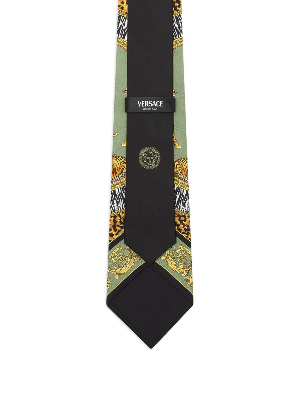 Versace Zijden stropdas - Groen