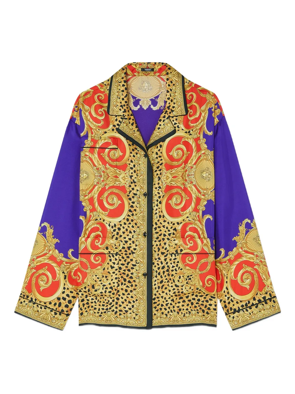 Versace baroque-print shirt | Purple | Image 1