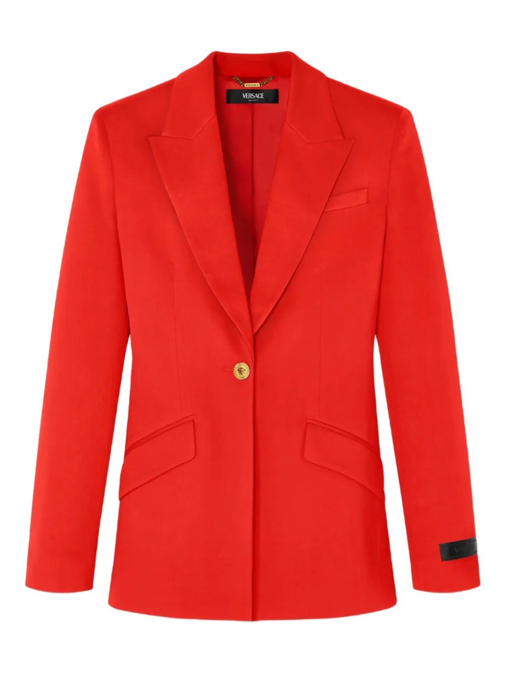 Versace Single-button Blazer In Red