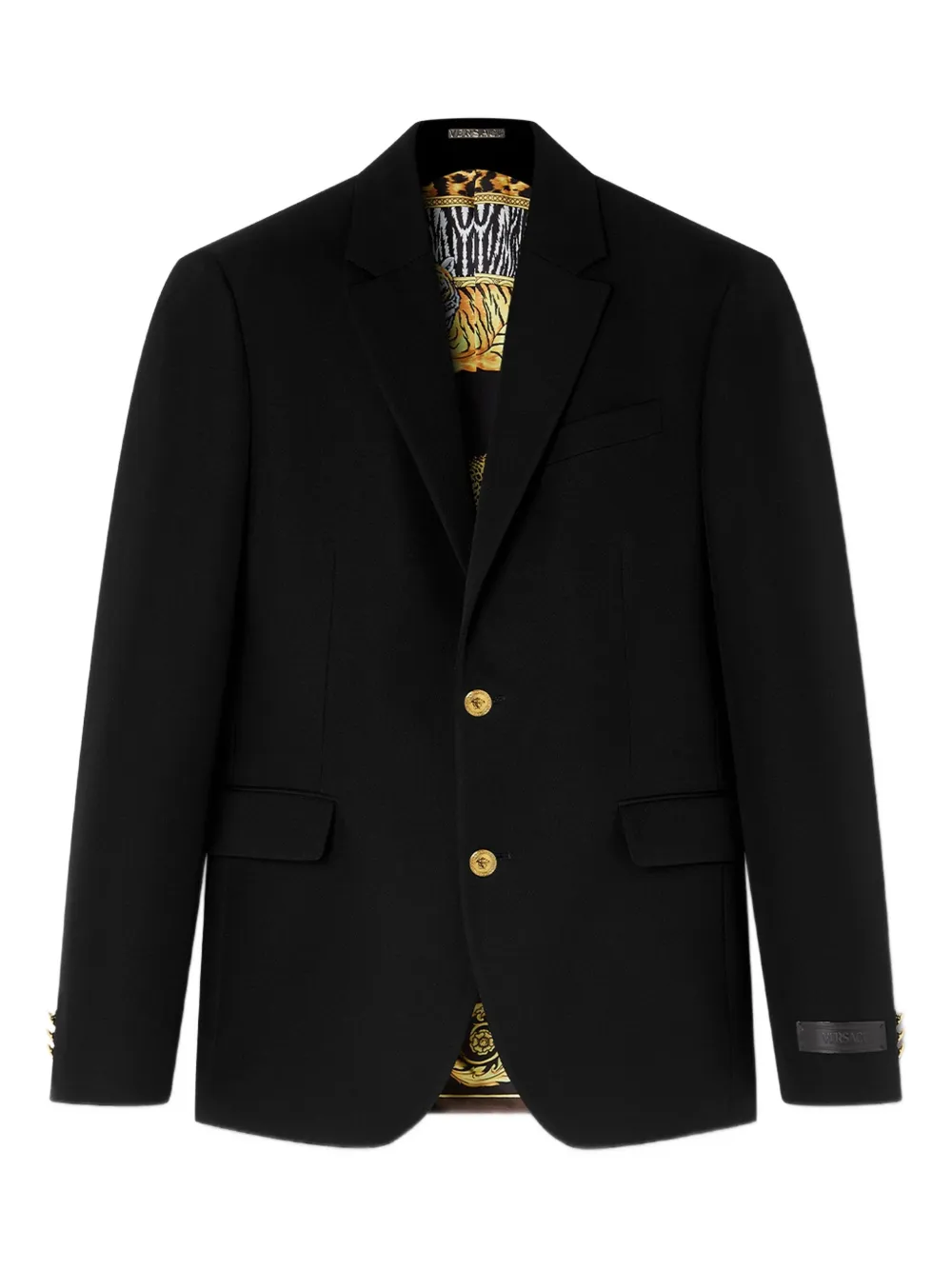 Versace branded-tab jacket | sort | Image 1
