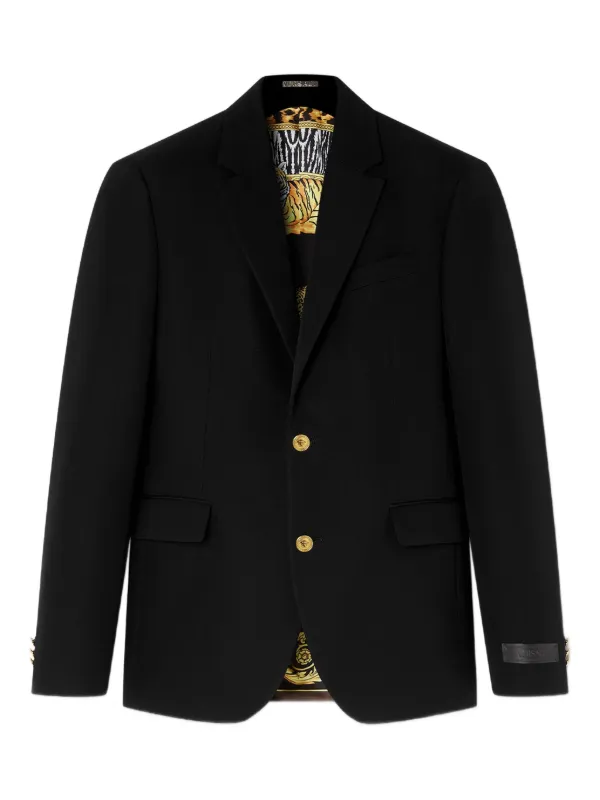 Versace ロゴ ジャケット | ブラック | FARFETCH JP