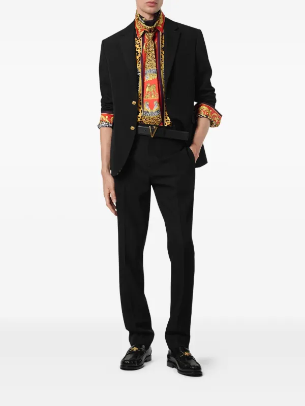 Versace ロゴ ジャケット | ブラック | FARFETCH JP