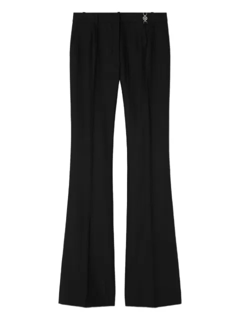 Versace pinstripe-flared trousers