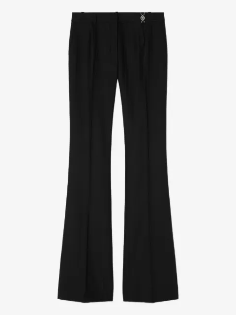Versace pinstripe-flared trousers
