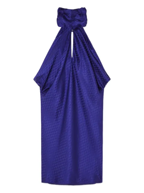 Versace draped halterneck mini dress