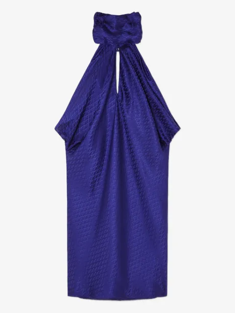 Versace draped halterneck mini dress