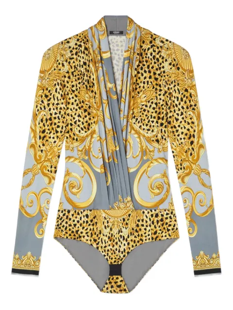Versace graphic-print bodysuit