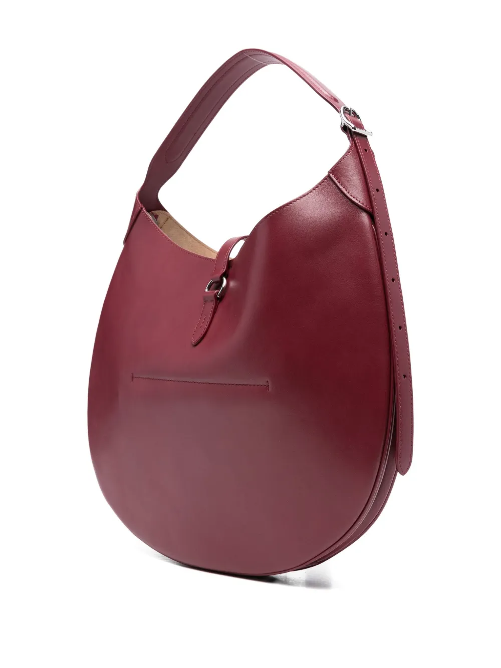 Polo Ralph Lauren logo-clasp leather shoulder bag Rood