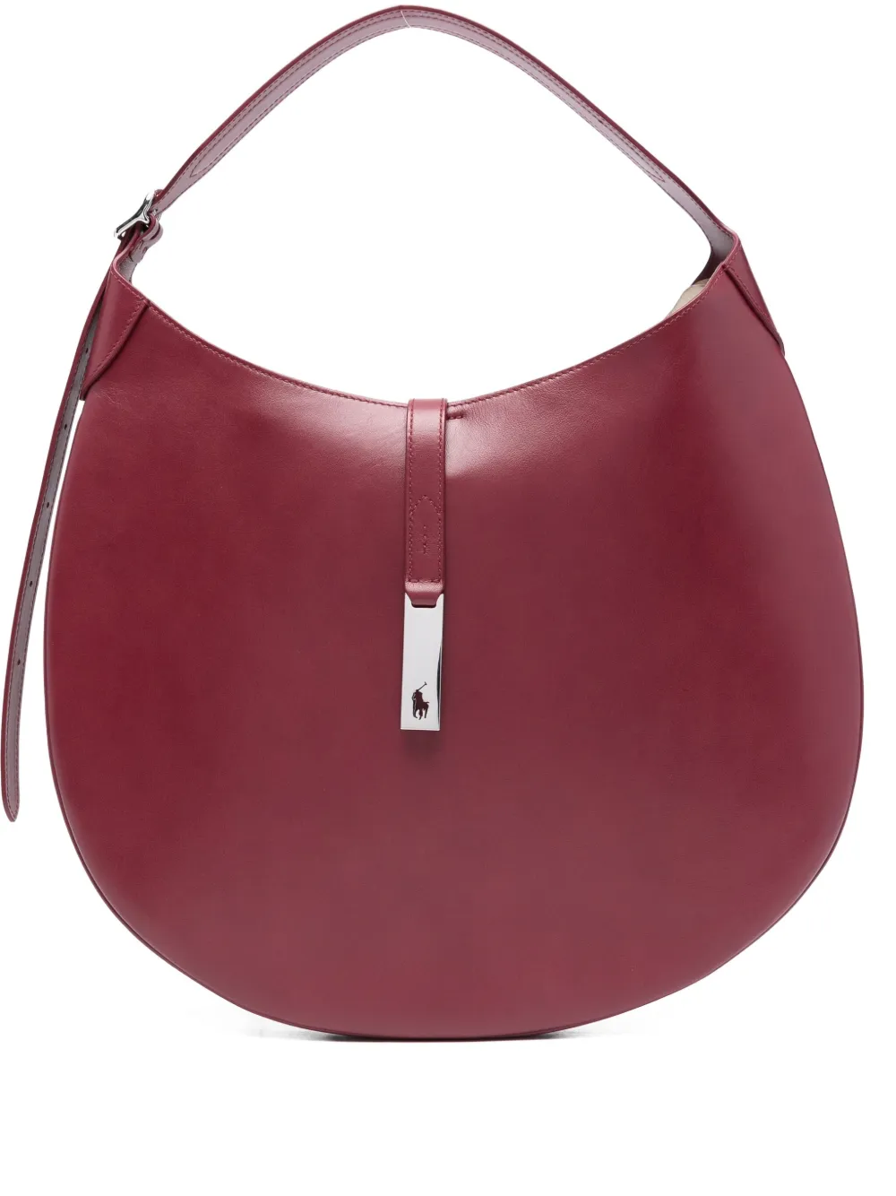 Polo Ralph Lauren logo-clasp leather shoulder bag - レッド Polo Ralph Lauren logo-clasp leather shoulder bag - レッド