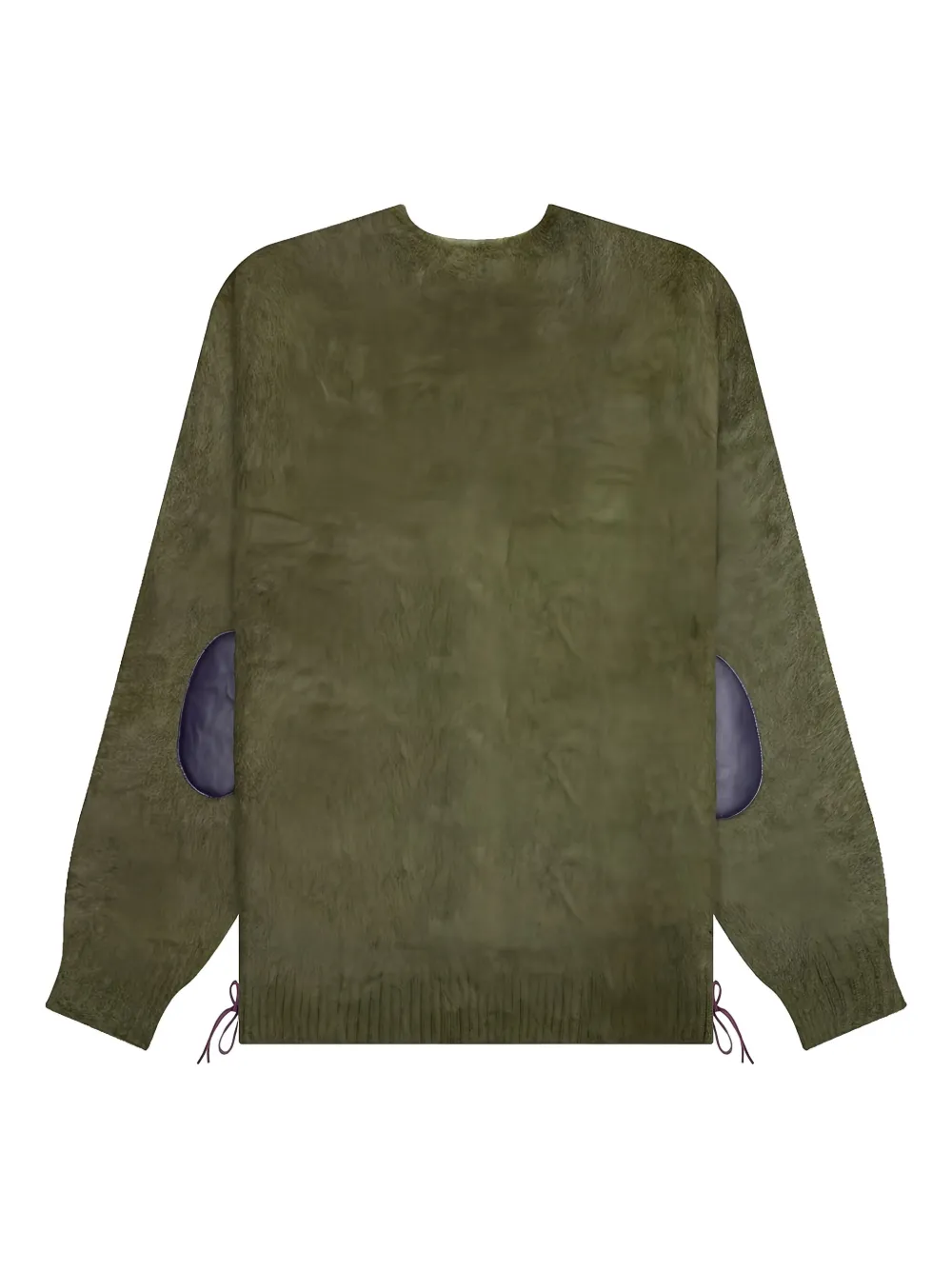 Needles Vest met leren patch Groen