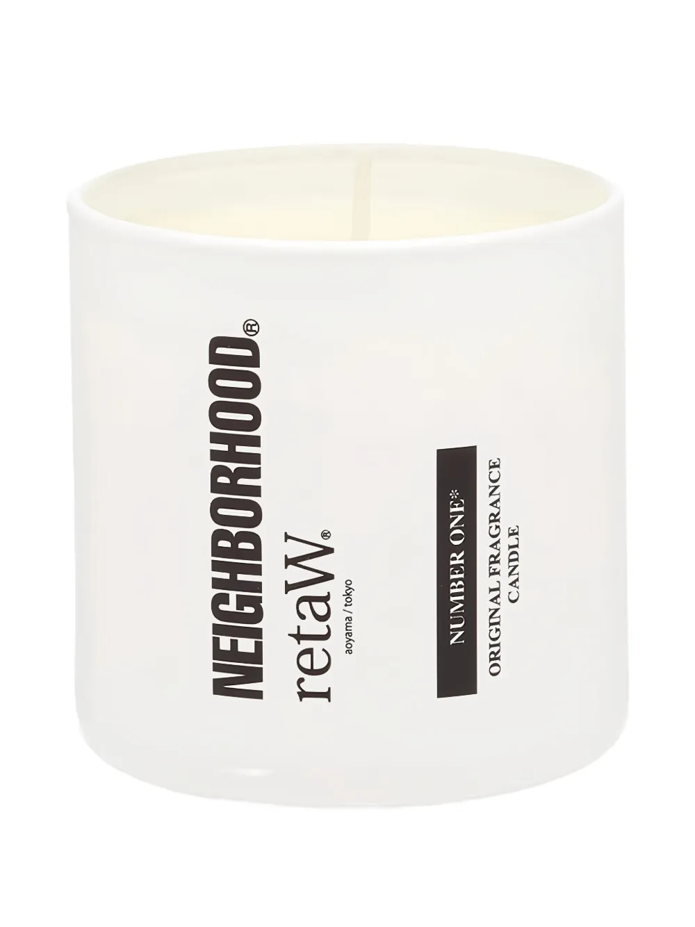 Neighborhood X Retaw Number One Candle In White