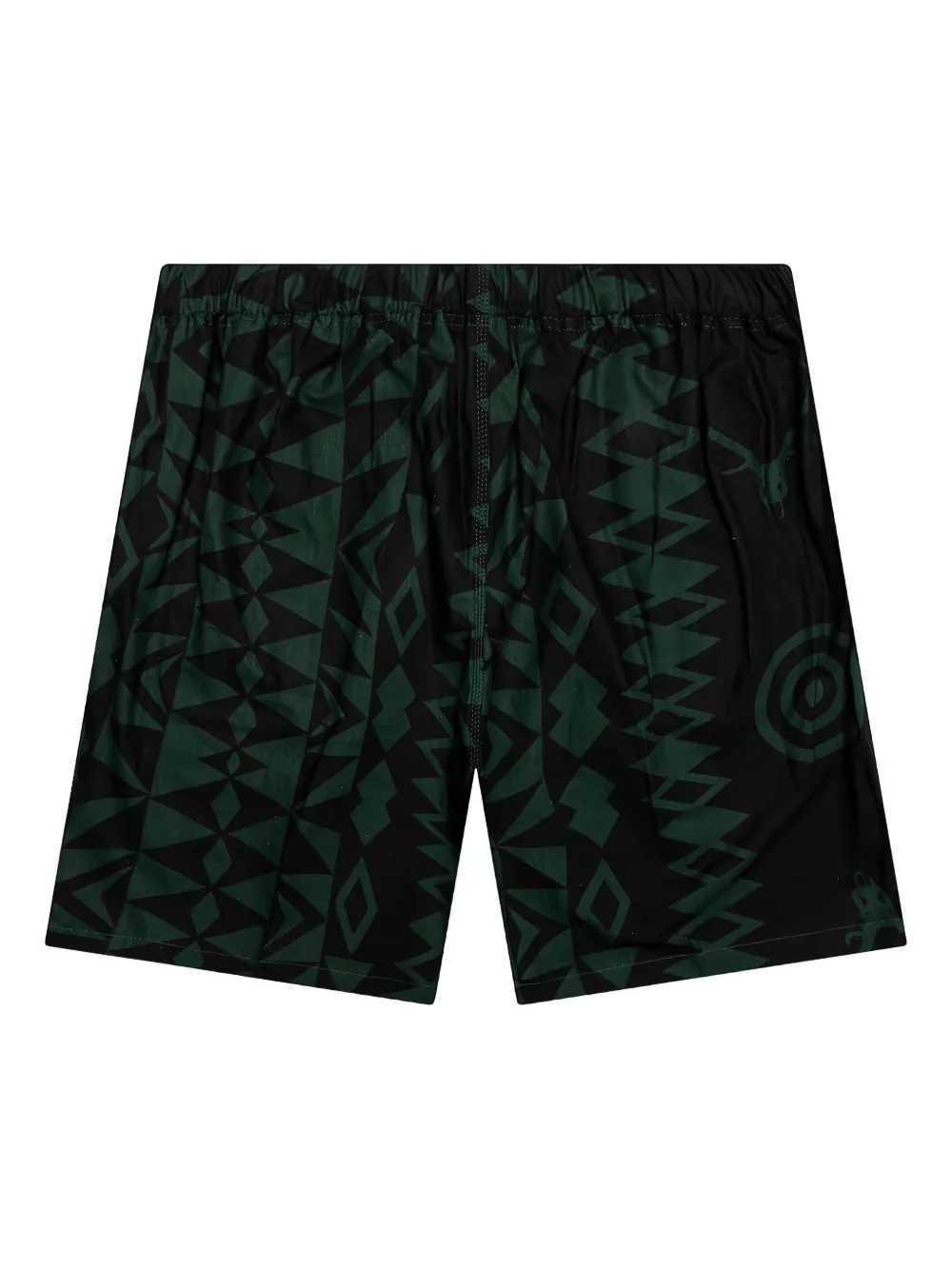 SOUTH2 WEST8 Shorts met ceintuur en print - Zwart