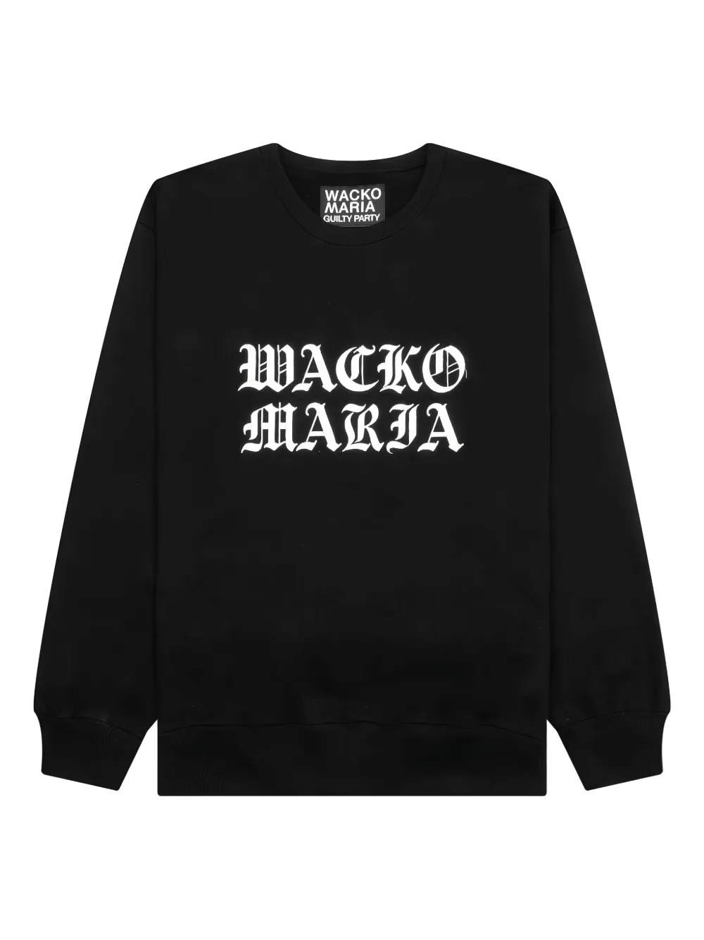WACKO MARIA heavyweight logo-print sweatshirt | Black | Image 1