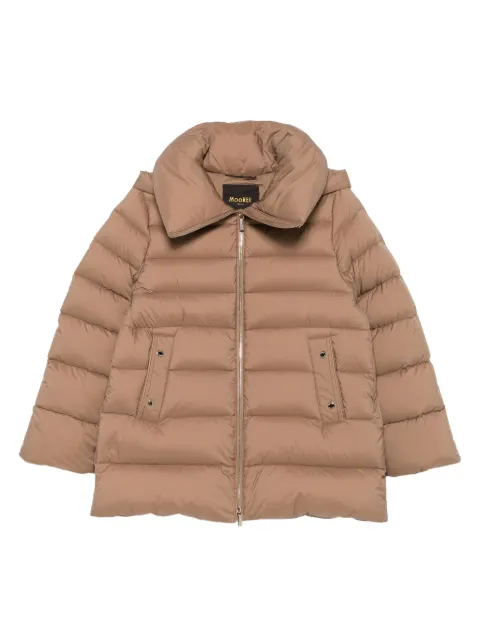 Moorer quilted hooded jacket