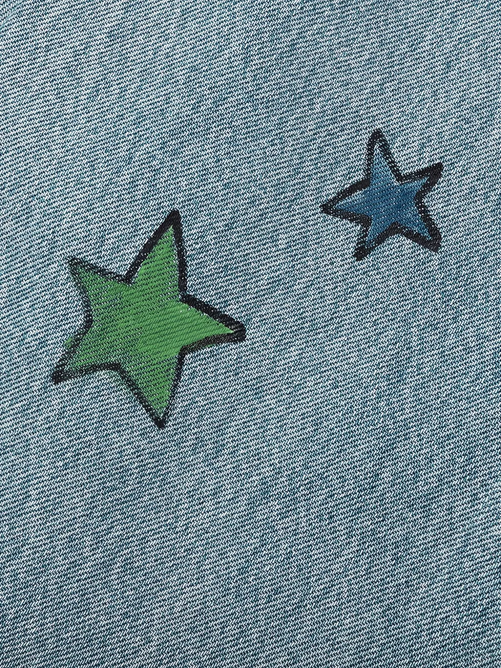 Nahmias Jeans met geborduurde ster Blauw
