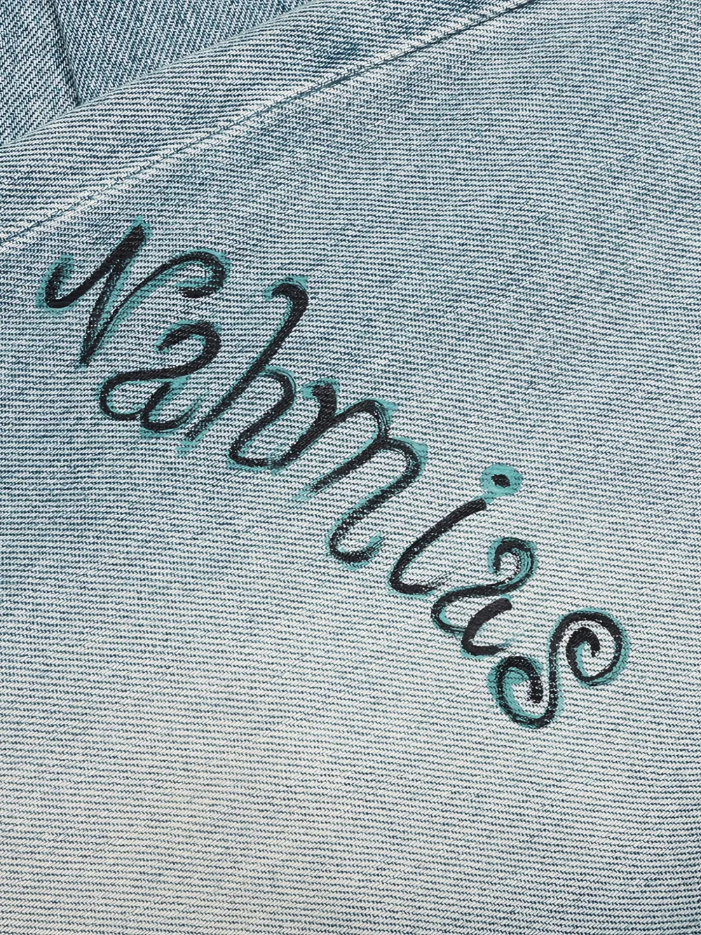 Nahmias Jeans met geborduurde ster Blauw