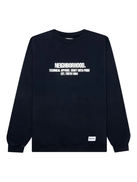Neighborhood logo-print crew-neck sweatshirt