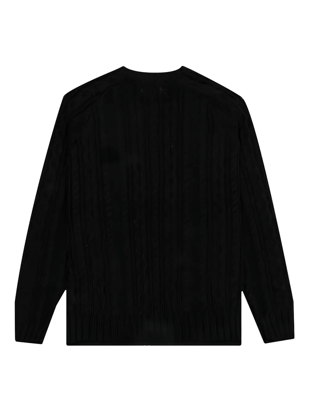 Honor The Gift cable-knit logo-patch sweater Zwart