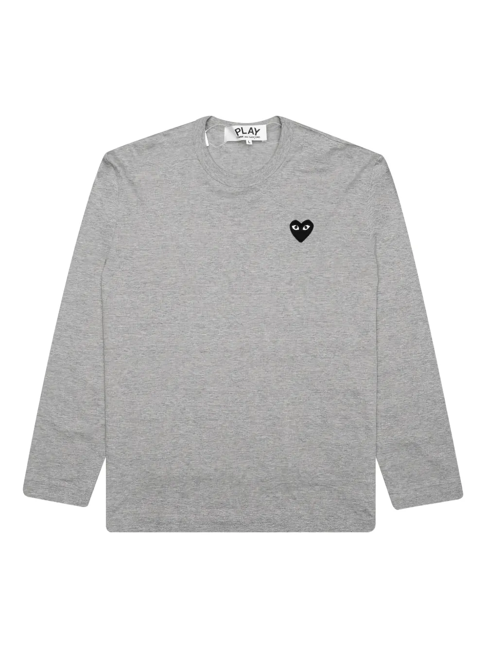 Comme Des Garçons Play heart-emblem long-sleeve T-shirt Grijs