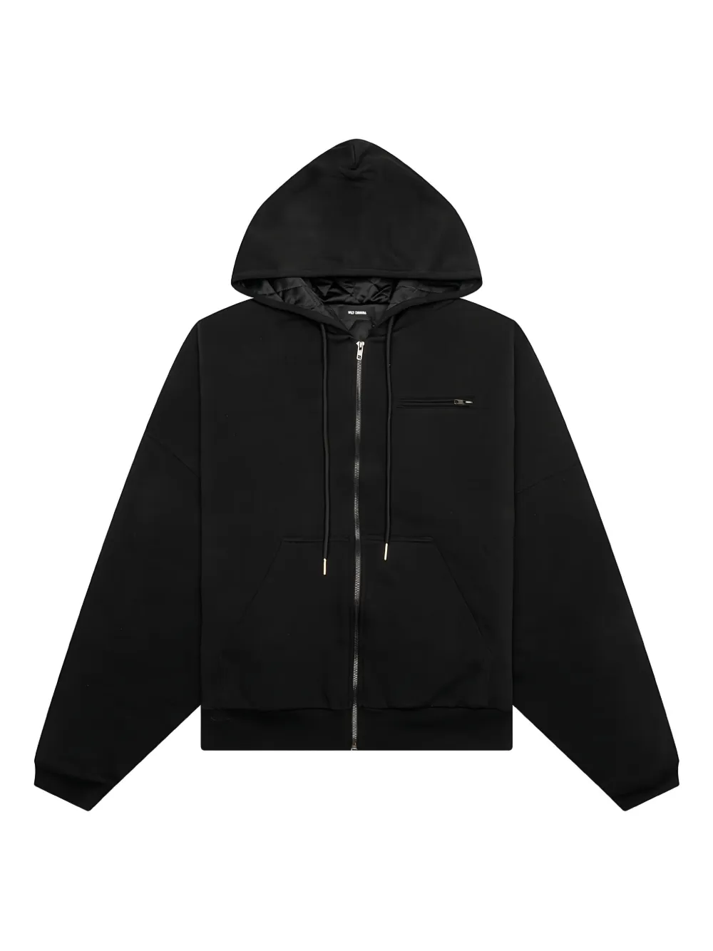 Willy Chavarria zip-up hoodie - ブラック Willy Chavarria zip-up hoodie - ブラック