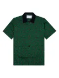 sacai leaf-print shirt - Brown