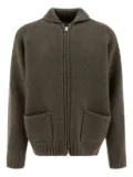 nonnative zip-front patch-pocket cardigan - Green