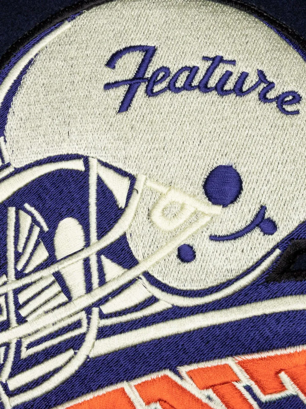Represent x Feature Champions varsity jacket Blauw