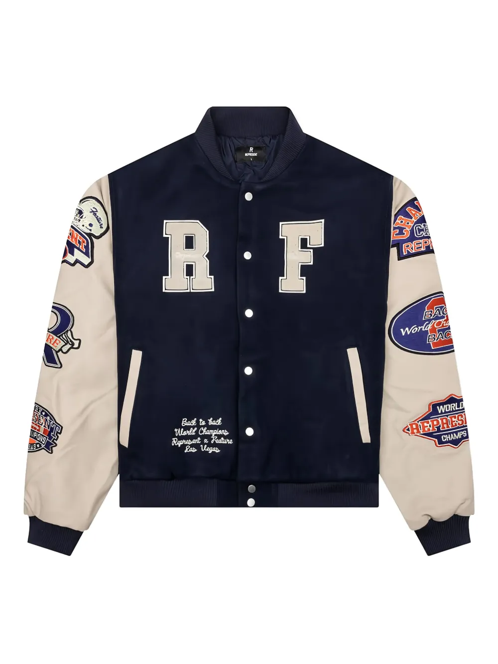 Represent x Feature Champions varsity jacket - ブルー Represent x Feature Champions varsity jacket - ブルー