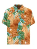 Sun Surf eagle-print shirt - Brown