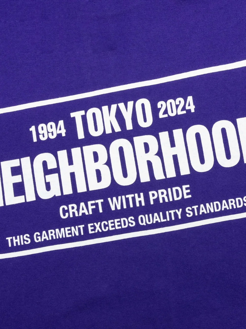 Neighborhood T-shirt met logoprint Blauw