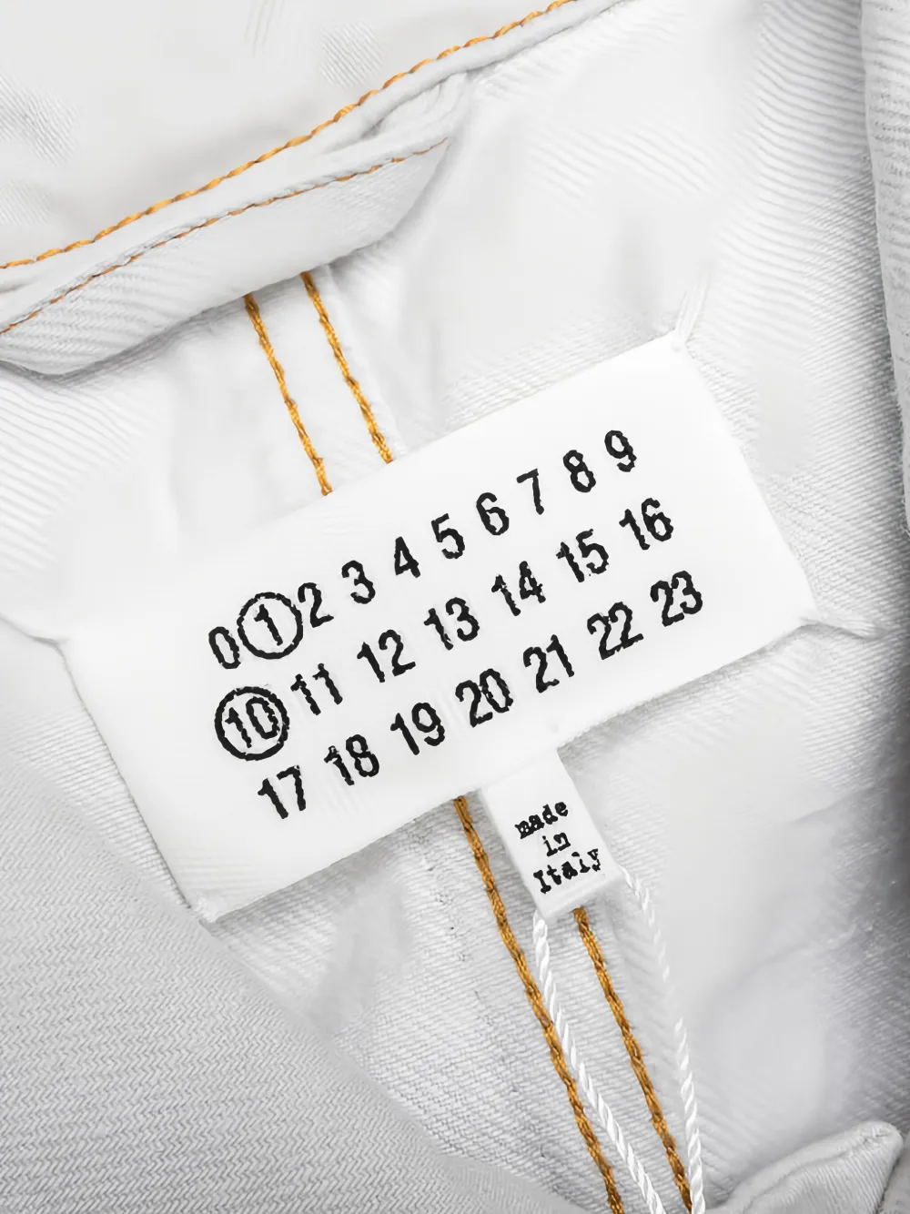 Maison Margiela selvedge-denim jacket Wit