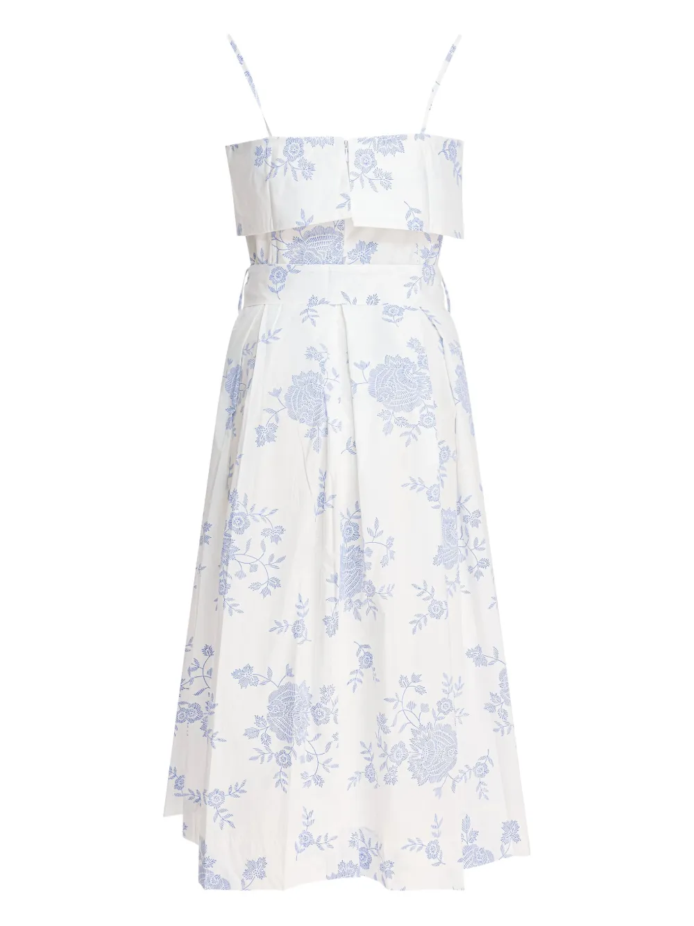 La Maison Talulah floral-print belted midi dress - Wit