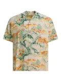 Sun Surf Japanese-print rayon shirt - Neutrals