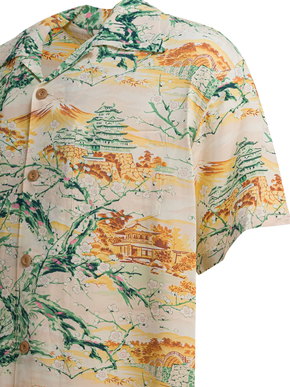 Sun Surf Scenery Of Japan Shirts Yellow In Gray