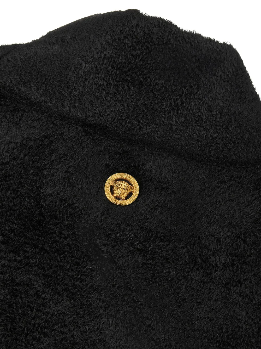 Versace high-neck embellished sweater Zwart