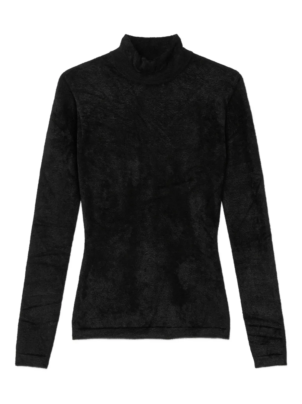 Versace high-neck embellished sweater Zwart