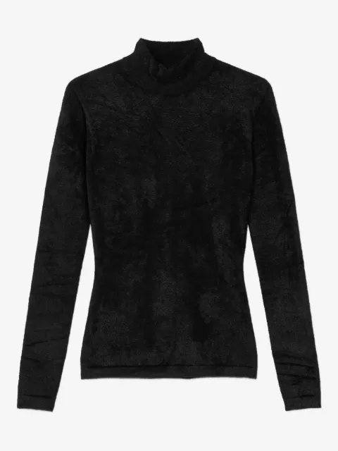 Versace high-neck embellished sweater