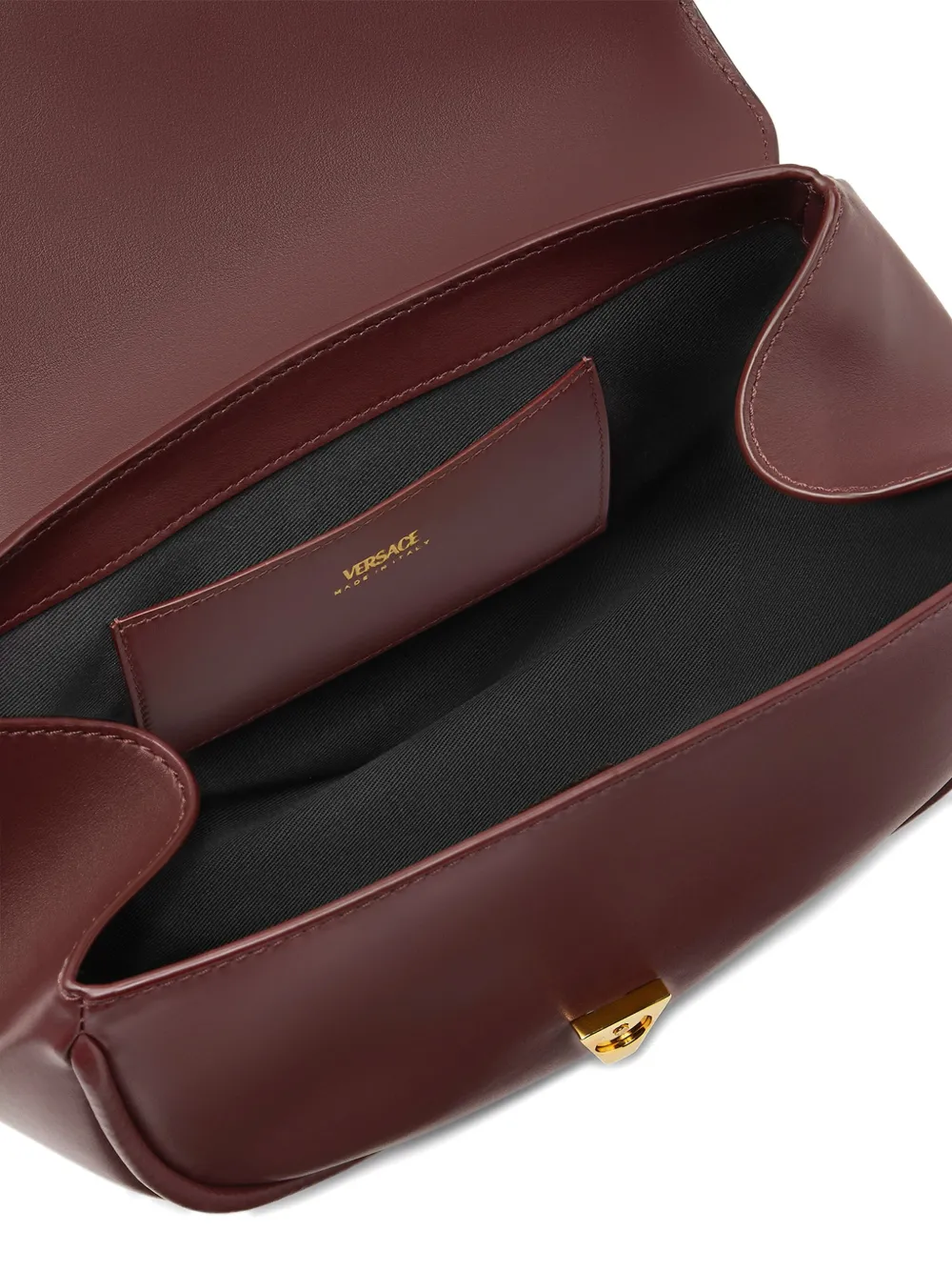 Versace Virtus medium leren schoudertas Rood