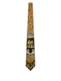 Versace animal-print tie - Black